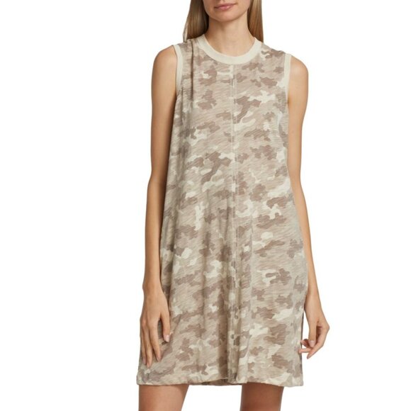 ATM Anthony Thomas Melillo Camouflage Sleeveless Dress - Picture 1 of 9